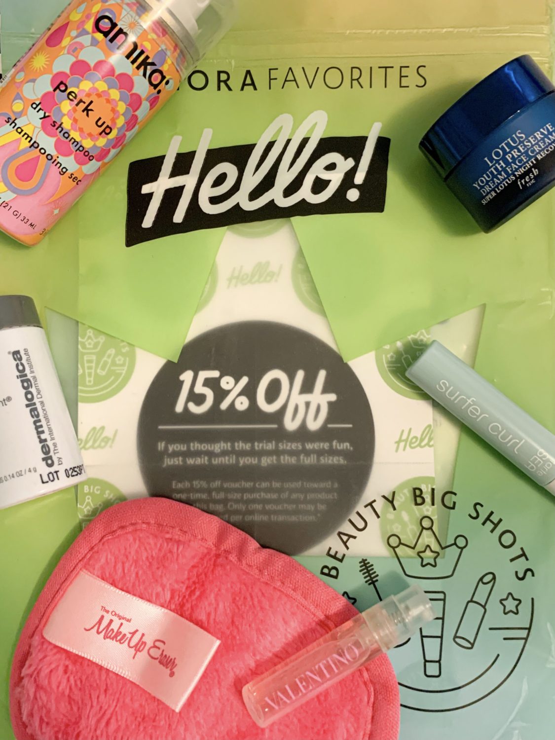 Sephora Favorites Hello! Bag Review: Beauty Big Shots